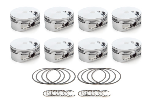 Race Tec Pistons 1001269 Piston, AutoTec, Flat Top, Forged, 4.600 in Bore, 1.5 x 1.5 x 3.0 mm Ring Grooves, Minus 3.00 cc, Big Block Chevy, Set of 8