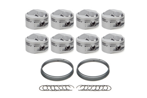 Race Tec Pistons 1001293 Piston, AutoTec, Dome, Forged, 4.500 in Bore, 1.5 x 1.5 x 3.0 mm Ring Grooves, Plus 40.10 cc, Big Block Chevy, Set of 8