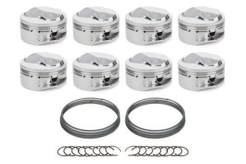 Race Tec Pistons 1001296 Piston, AutoTec, Dome, Forged, 4.600 in Bore, 1.5 x 1.5 x 3.0 mm Ring Grooves, Plus 36.60 cc, Big Block Chevy, Set of 8