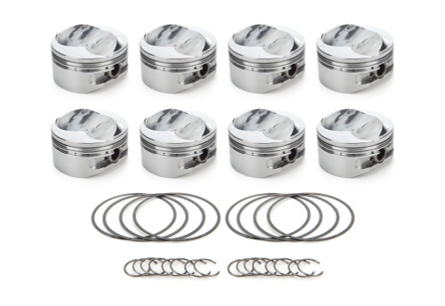Race Tec Pistons 1001330 Piston, AutoTec, Dome, Forged, 4.030 in Bore, 1.5 x 1.5 x 3.0 mm Ring Grooves, Plus 12.00 cc, Small Block Ford, Set of 8