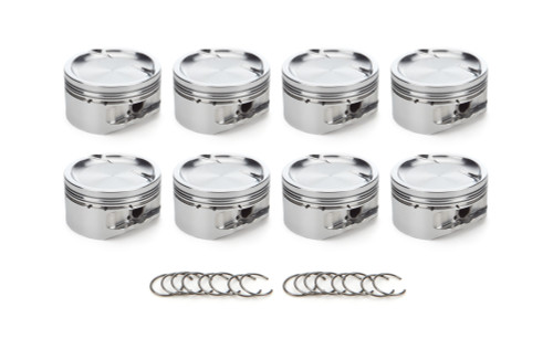 Race Tec Pistons 1001375 Piston, AutoTec, Dished, Forged, 4.125 in Bore, 1.5 x 1.5 x 3.0 mm Ring Grooves, Minus 34.20 cc, Small Block Ford, Set of 8