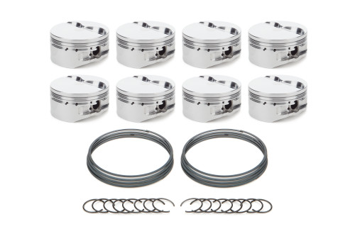 Race Tec Pistons 1001399 Piston, AutoTec, Flat Top, Forged, 4.030 in Bore, 1.5 x 1.5 x 3.0 mm Ring Grooves, Minus 5.20 cc, Small Block Ford, Set of 8