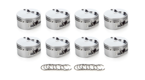 Race Tec Pistons 1001402 Piston, AutoTec, Flat Top, Forged, 4.030 in Bore, 1.5 x 1.5 x 3.0 mm Ring Grooves, Minus 5.20 cc, Small Block Ford, Set of 8