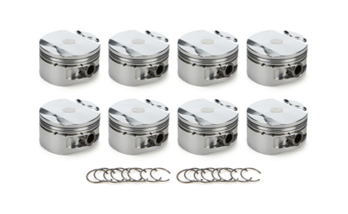 Race Tec Pistons 1001415 Piston, AutoTec, Flat Top, Forged, 3.631 in Bore, 1.5 x 1.5 x 3.0 mm Ring Grooves, Minus 3.00 cc, Ford Coyote, Set of 8