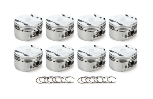 Race Tec Pistons 1001425 Piston, AutoTec, Flat Top, Forged, 3.572 in Bore, 1.5 x 1.5 x 3.0 mm Ring Grooves, 0.00 cc, Ford Modular, Set of 8