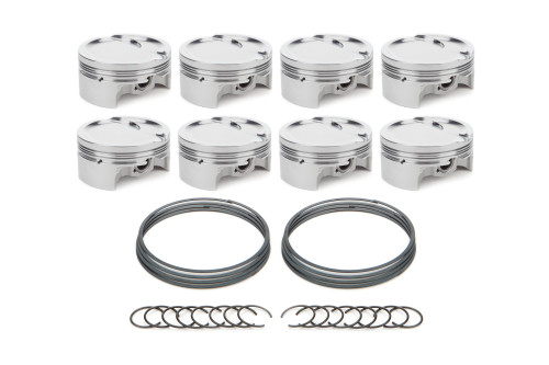 Race Tec Pistons 1001713 Piston, AutoTec, Dished, Forged, 4.070 in Bore, 1.5 x 1.5 x 3.0 mm Ring Grooves, Minus 22.70 cc, GM LS-Series, Set of 8