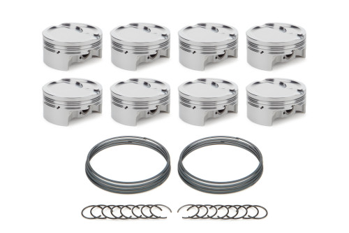 Race Tec Pistons 1001714 Piston, AutoTec, Dished, Forged, 4.075 in Bore, 1.5 x 1.5 x 3.0 mm Ring Grooves, Minus 22.90 cc, GM LS-Series, Set of 8