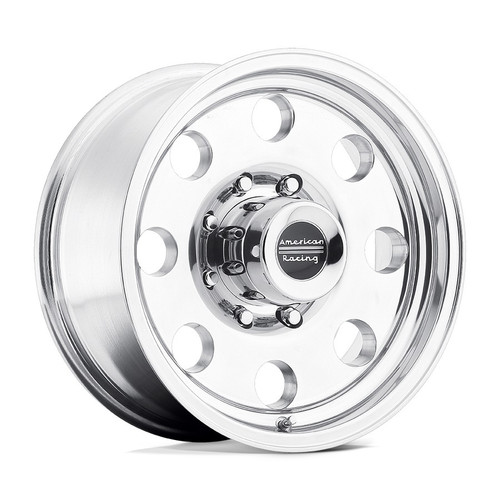 American Racing Wheels AR1725185 Wheel, Baja, 15 x 10 in, 3.810 in Backspace, 5 x 5.50 in Bolt Pattern, Aluminum, Polished, Each