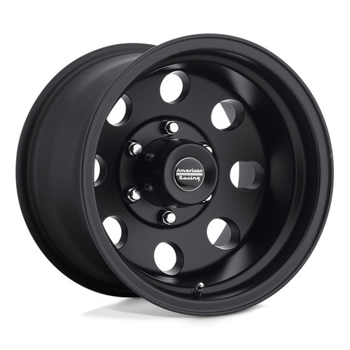 American Racing Wheels AR1725866B Wheel, Baja, 15 x 8 in, 5.290 in Backspace, 5 x 4.50 in Bolt Pattern, Aluminum, Satin Black Powder Coat, Each