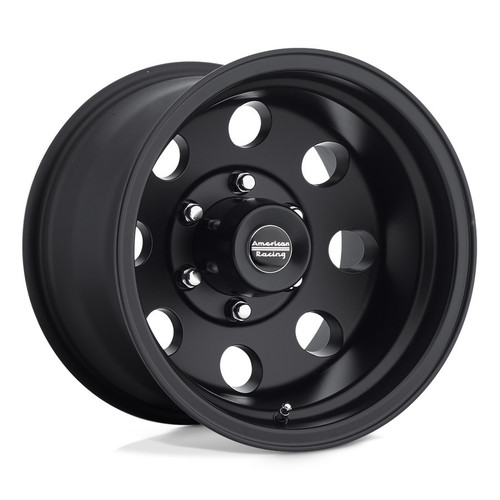 American Racing Wheels AR1725885B Wheel, Baja, 15 x 8 in, 3.750 in Backspace, 5 x 5.50 in Bolt Pattern, Aluminum, Satin Black Powder Coat, Each