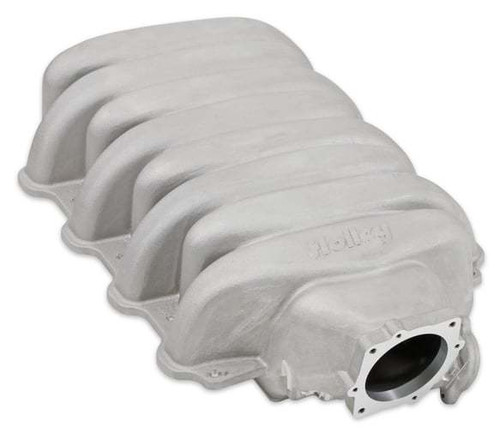 Holley 300-900 Intake Manifold, Low-Profile, 92 mm Throttle Body Flange, Multi Port, Aluminum, Natural, Ford Godzilla, Each