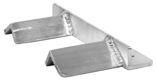 Pit-Pal Products 268 Tool Box Chock, Floor Mount, Aluminum, Natural, Pair
