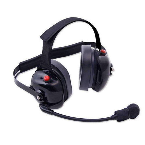 Rugged Radios H60-BLK Headset, H60, 2-Way, 5 Pin Radio Ports, Behind the Head, Plastic, Black, Each