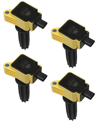 Accel 140670-4 Ignition Coil Pack, Super Coil, Coil-On-Plug, Yellow, Ford EcoBoost 4-Cylinder, Set of 4