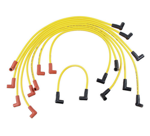 Accel 4048 Spark Plug Wire Set, Super Stock, Spiral Core, 8 mm, Yellow, Factory Style Boots / Terminals, Chevy V8, Kit
