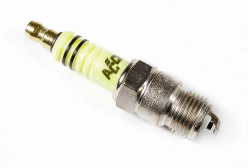 Accel 8198 Spark Plug, Shorty, 14 mm Thread, 0.460 in. Reach, Tapered Seat, Resistor, Set of 8