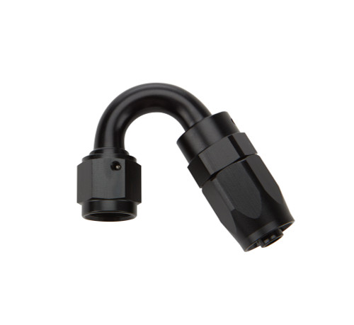 Allstar ALL49372 Fitting, Hose End, 150 Degree, 6 AN Hose to 6 AN Female Swivel, Aluminum, Black Anodized, Each