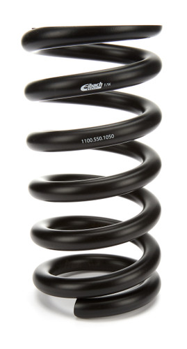 Eibach 1100.550.1050 Coil Spring, Conventional, 5.5 in. OD, 11 in. Length, 1050 lb/in Spring Rate, Front, Steel, Black Powder Coat, Each