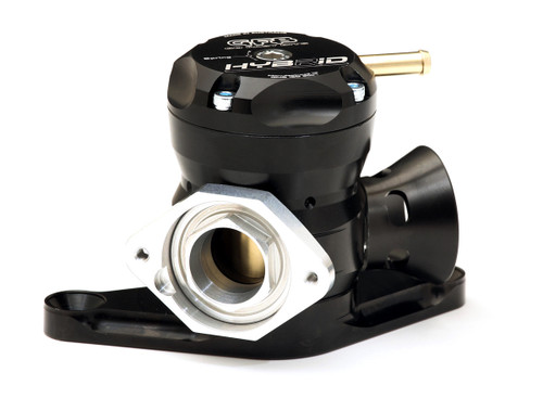 Go Fast Bits T9203 Blow Off Valve, Hybrid, Recirculating, Mounting Flange / Diverter / Trumpet / Whistling Included, Aluminum, Black Anodized, Subaru STI 2003-08 / WRX 2014-22, Each