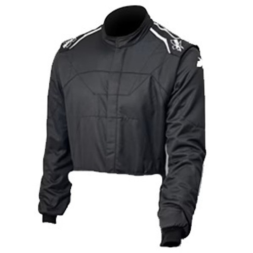 Impact Racing 22532410 Racer 2.4 Driving Jacket, SFI 3.2A/5, Double Layer, Nomex, Medium, Black, Each