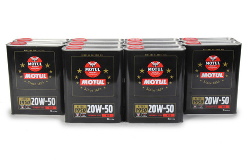 Motul USA 110621 Motor Oil, Classic Performance, 20W50, Conventional, 2 L Can, Set of 10