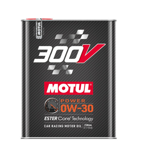 Motul USA MTL110856 Motor Oil, 300V Power, 0W30, Synthetic, 2 L Bottle, Each