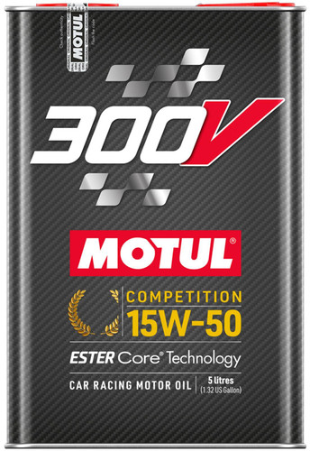 Motul USA MTL110861 Motor Oil, 300V Competition, 15W50, Synthetic, 5 L Bottle, Each