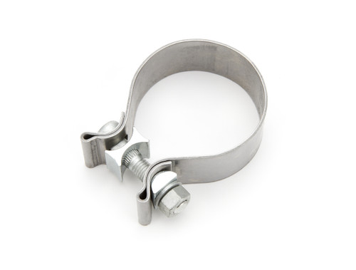 Pypes Performance Exhaust HVC24 Exhaust Clamp, Band Clamp, 3 in. Diameter, 1 in. Wide Band, Stainless, Natural, Each