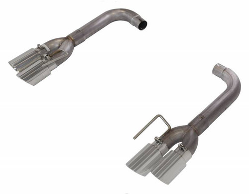 Pypes Performance Exhaust SFM88MS Muffler Delete, 2-1/2 to 3 in. Diameter, 3 in. Tips, Stainless, Polished, Ford Mustang 2018-20, Kit