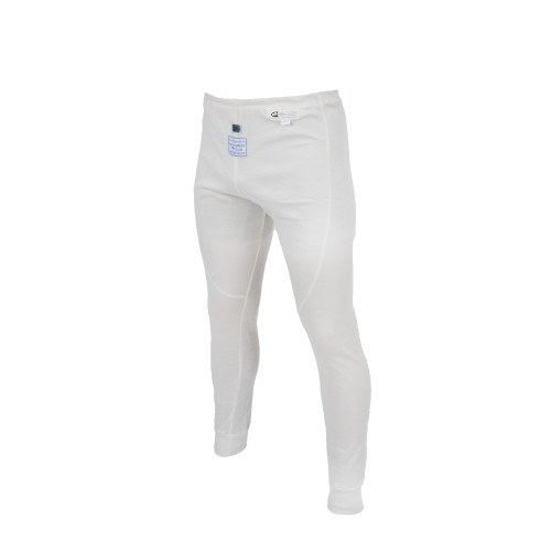 Pyrotect IB100320 Underwear Pant, FIA Approved, Fire Retardant, Nomex, White, Medium, Each