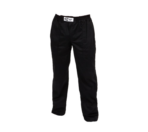 Pyrotect RP100220 Driving Pants, SFI 3.2A/1, Single Layer, Fire Retardant Fabric, Black, Large, Each