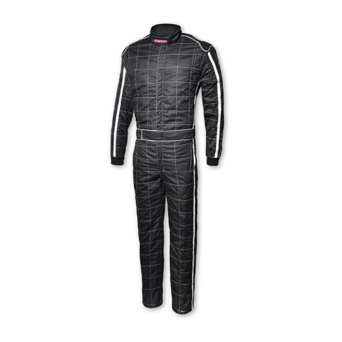 Pyrotect RS140220 Ultra-1 Driving Suit, 1-Piece, SFI 3.2A/1, Single Layer, Proban, Black, Large, Each