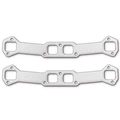 Remflex Exhaust Gaskets 2020 Exhaust Header / Manifold Gasket, 1.625 x 1.438 in. Square Center Port, 1.875 x 1.500 in. Square End Port, Graphite, GM W-Series, Pair