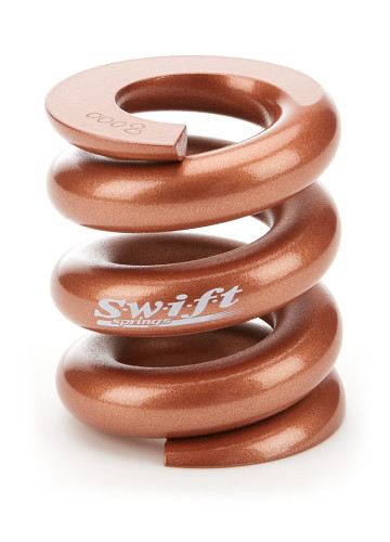 Swift Springs SBS8000 Bump Stop Spring, 2.125 in. Free Length, 2.000 in. OD, 8000 lb/in Spring Rate, Steel, Natural, Each