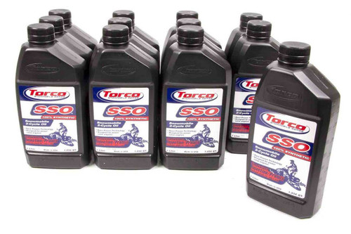 Torco S960066C 2 Stroke Oil, SSO, Snowmobile, Super Cold Flow, Smokeless, Synthetic, 1 L Bottle, Set of 12