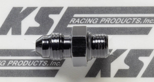 K.S.E. Racing KSM6002A Fitting, Adapter, Straight, 3 AN Male O-Ring to 4 AN Male, Aluminum, Black Anodized, Each