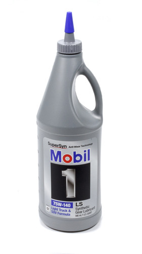Mobil 1 MOB102490-1 Gear Oil, 75W140, Limited Slip Additive, Synthetic, 1 qt Bottle, Each