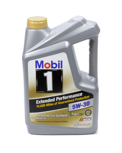 Mobil 1 MOB120766-1 Motor Oil, Extended Performance, 5W30, Synthetic, 5 qt Jug, Each