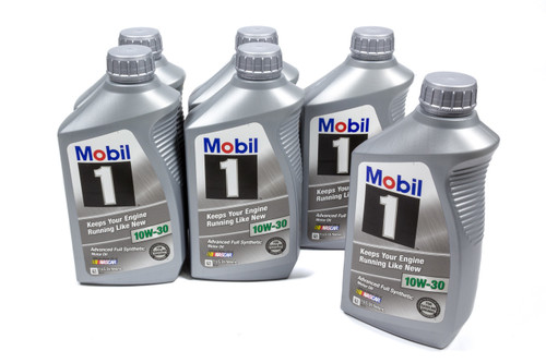 Mobil 1 122319 Motor Oil, 10W30, Synthetic, 1 qt Bottle, Set of 6