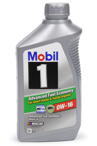 Mobil 1 MOB124321-1 Motor Oil, Advanced Fuel Economy, 0W16, Synthetic, 1 qt Bottle, Each