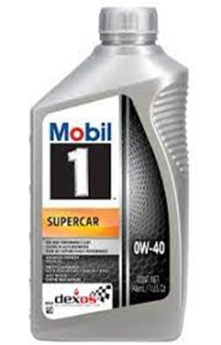 Mobil 1 MOB126870-1 Motor Oil, Supercar, 0W40, Synthetic, 1 qt Bottle, Each