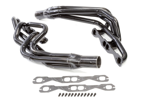 Schoenfeld 135CM2 Headers, Conventional Crossover, 1.625 in. Primary, 3 in. Collector, Steel, Black Paint, 602 Crate, Small Block Chevy, Pair