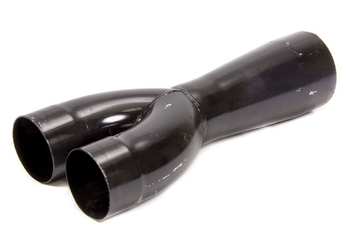 Schoenfeld Y3030 Exhaust Y-Pipe, 3 in. Inlets, 3 in. Outlet, Steel, Black Paint, Each