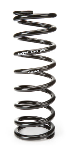 Swift Springs 140-500-250 Coil Spring, Conventional, 5 in. OD, 14 in. Length, 250 lb/in Spring Rate, Rear, Steel, Black Powder Coat, Each