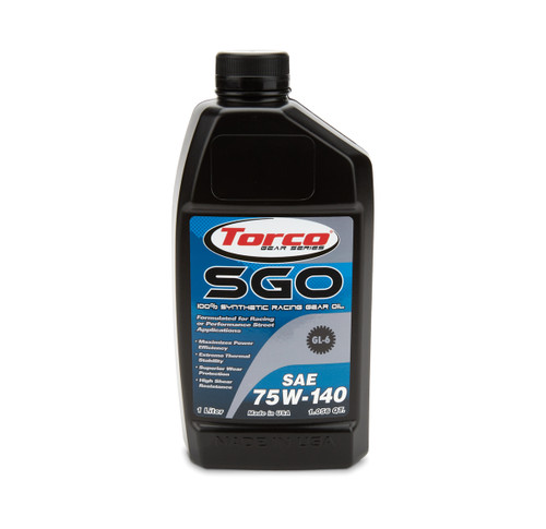 Torco A257514CE Gear Oil, SGO, High Shock, 75W140, Synthetic, 1 L Bottle, Each