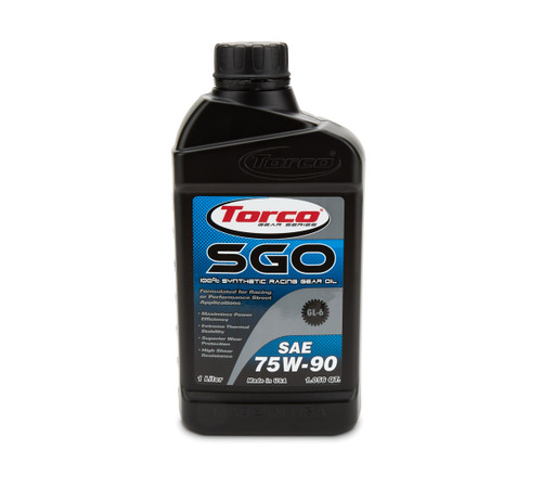 Torco A257590CE Gear Oil, SGO, High Shock, 75W90, Synthetic, 1 L Bottle, Each