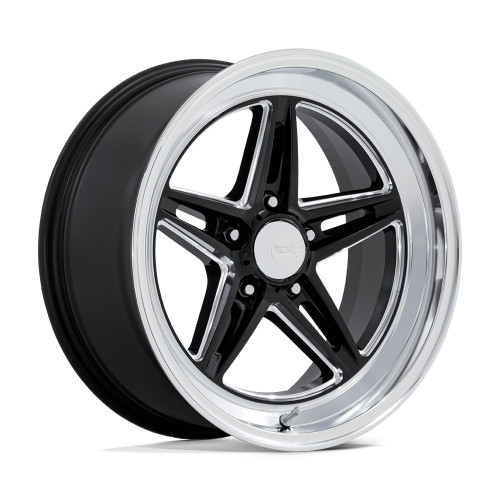 American Racing Wheels VN514BE18701200 Wheel, Groove, 18 x 7 in, 4.000 in. Backspace, 5 x 4.50 in. Bolt Pattern, Aluminum, Black Paint Center, Machined Lip, Each