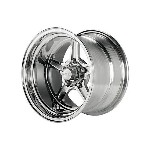 Billet Specialties RS035126535N Street Lite Series, 15 in. x 12 in., 5 x 4.50 in. Bolt Circle, Polished