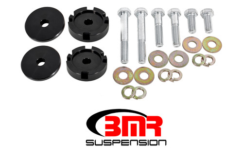 BMR Suspension BK054 Differential Housing Bushing, Lockout, Polyurethane, Black, Ford Mustang 2015-24, Kit