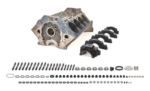 Brodix 8B1050HD Engine, Bare Block, HD, 4.125 in. Bore, 8.865 in. Deck, 350 Mains, 4-Bolt Mains, Aluminum, Small Block Chevy, Each